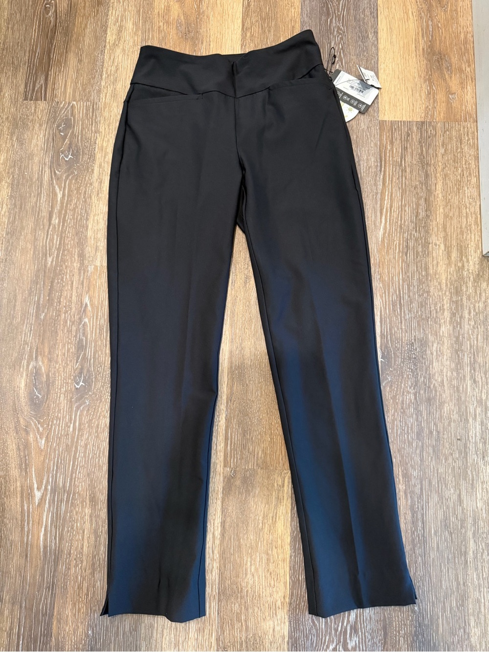 TAIL Women's Black Stretch Ponte Straight-Leg Pants 28 inseam